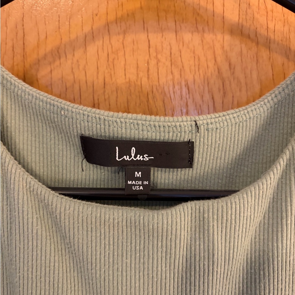 Lulu's Mint Green Ruched Mini Dress - Picture 5 of 5